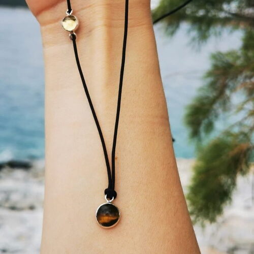 eye of the tiger neckless crystal unity collection